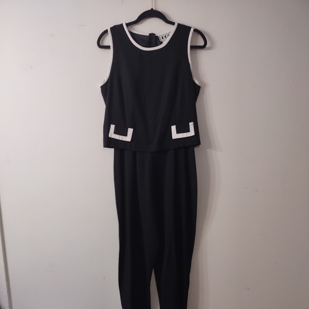 Vintage DBY Sleeveless Jumpsuit, Size Medium